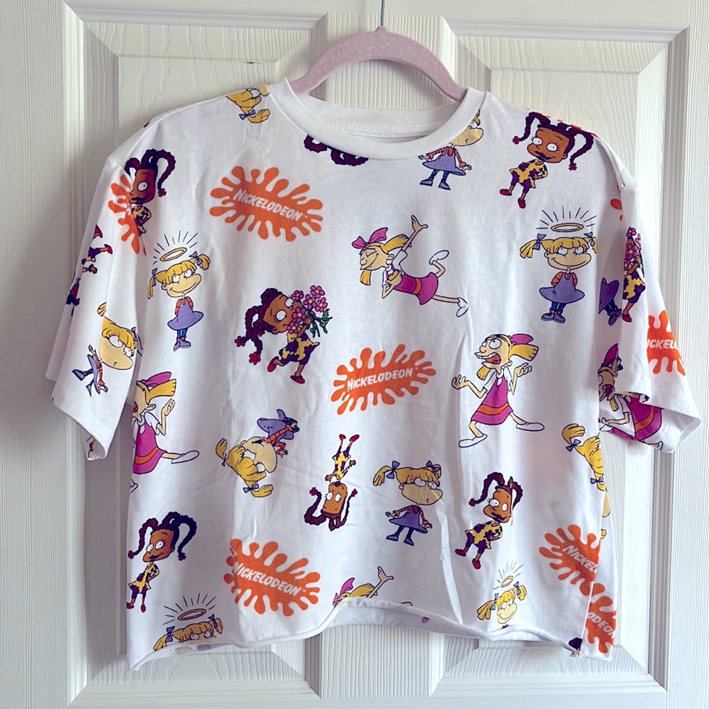 Nickelodeon Girl Power Crop T-shirt, includes Angelica, Susie and Helga